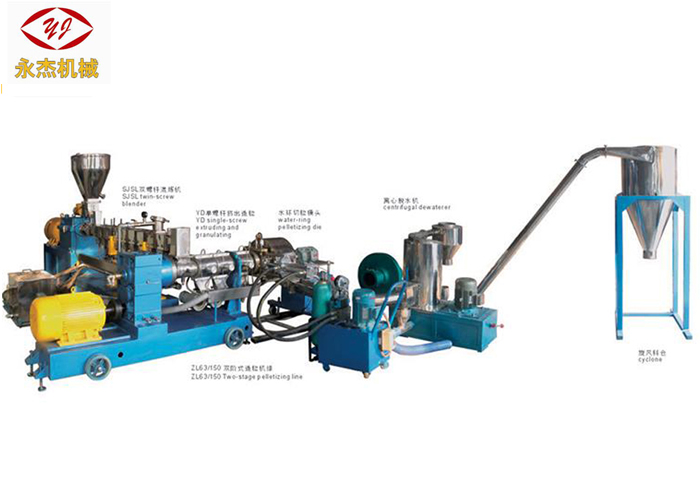 PP類木塑造粒擠出機